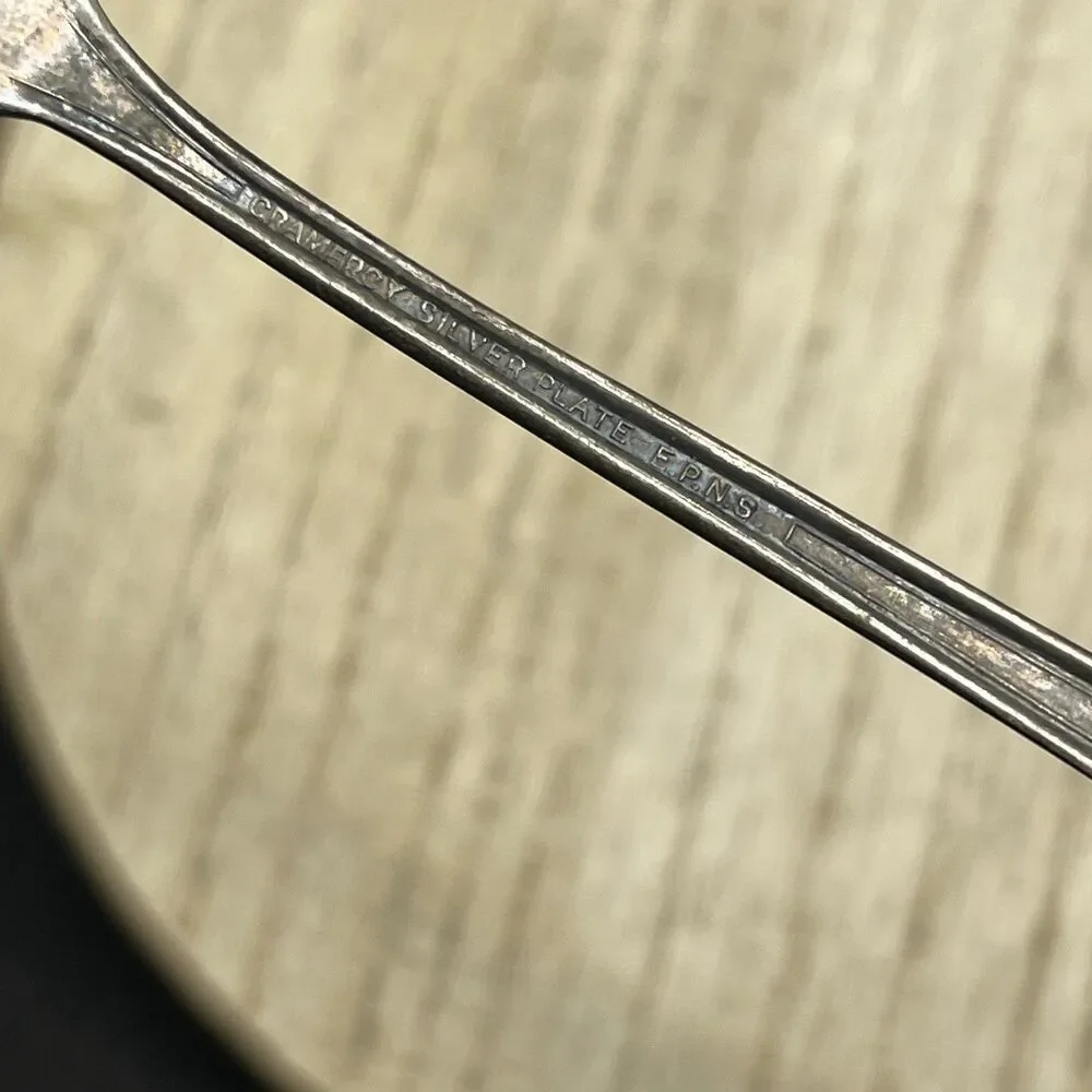 VTG Atq Gramercy Silver Plate E.p.n.s. Cocktail Seafood Fork Tarnished